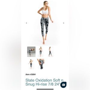 Zyia Slate Oxidation Soft n Snug Hi-rise 7/8 24" size 2